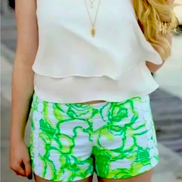 Lilly Pulitzer NWT Liza Shorts Heart Breakers Size 000 🦄 - Picture 11 of 12